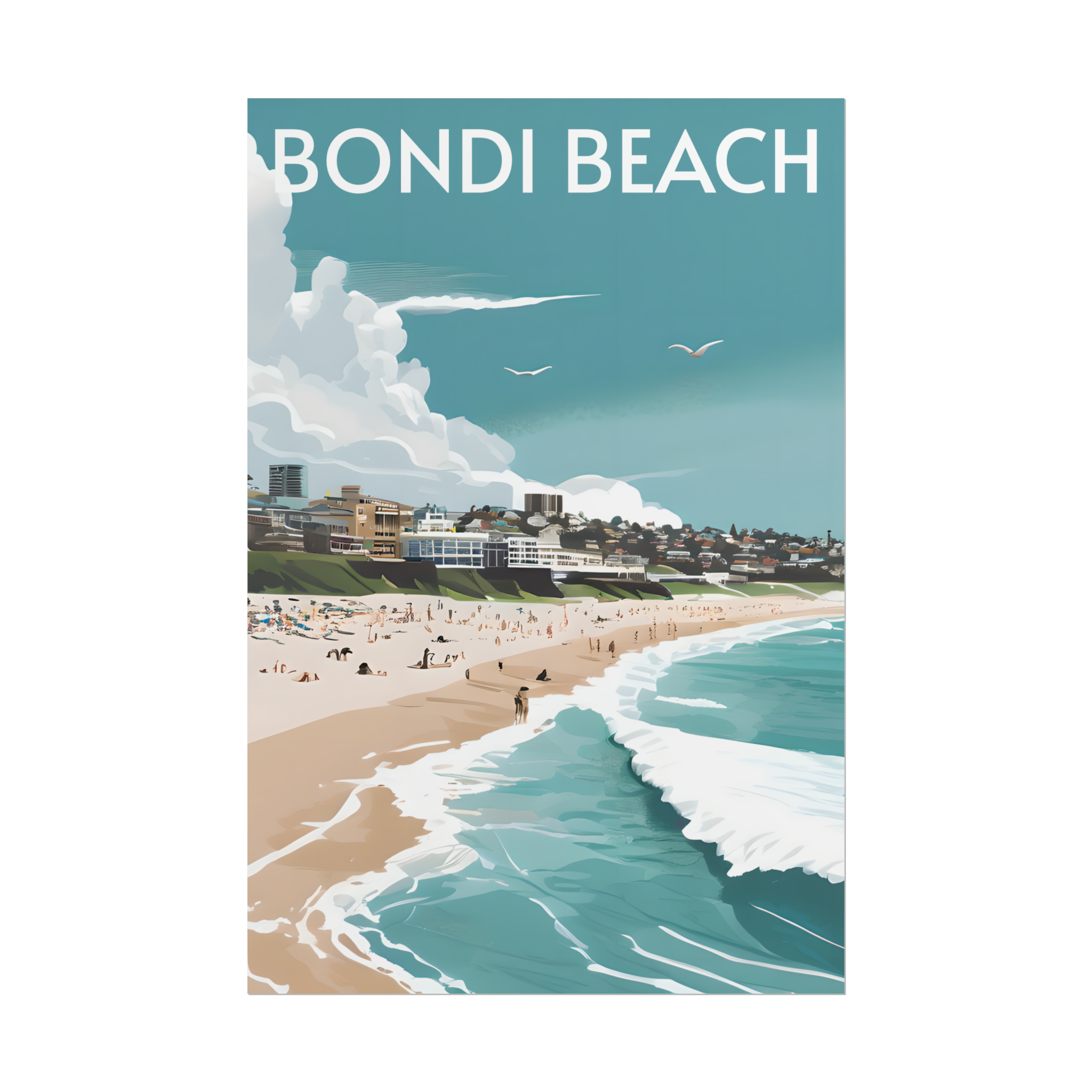 Bondi Beach Travel Print | ARTMONK